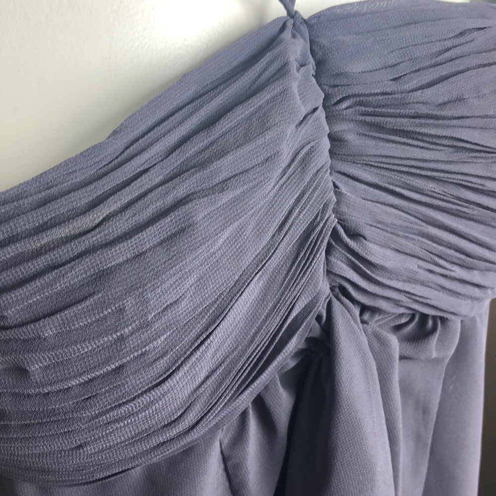 Zara Gray Bandeau Trapeze Mini Dress Size L - Picture 4 of 13